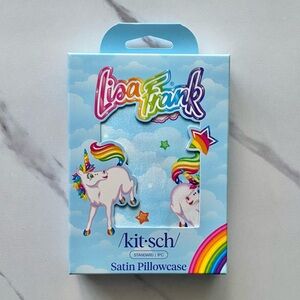 Lisa Frank x Kitsch Markie unicorn standard size satin pillowcase - NIB